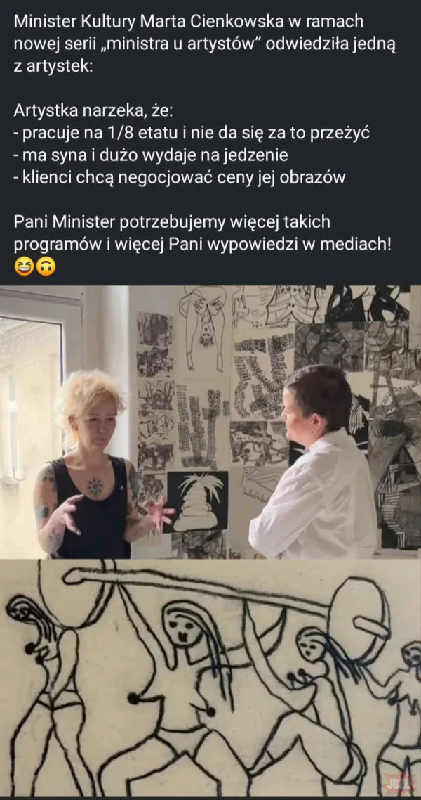 Biedna nie wyżyje z malowania cycków