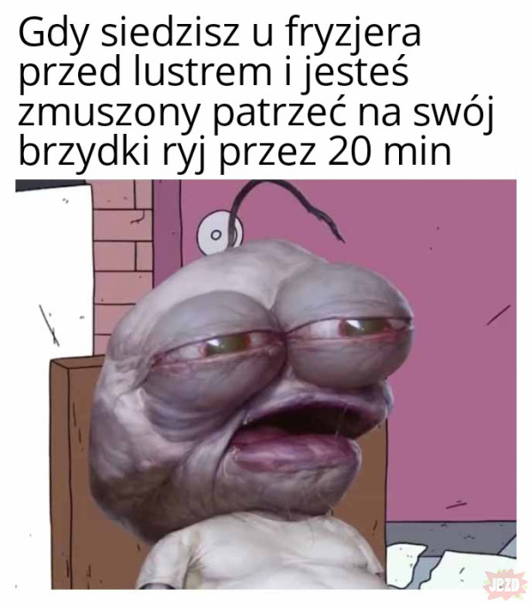 Może nie jestem atrakcyjny,  ale za to brzydki>