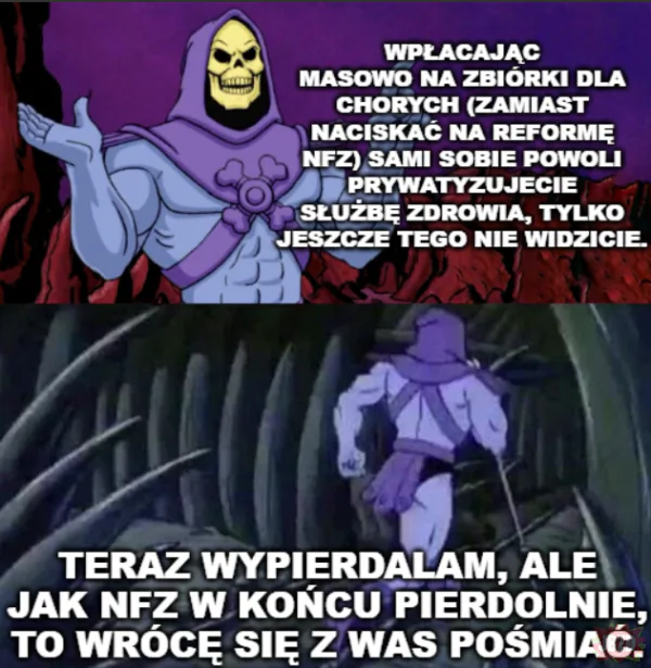 Lobbowanie za zmianą systemu, żeby działał? A po co? Przecież mogę założyć zbiórkę jak coś mi będzie XDDDDD