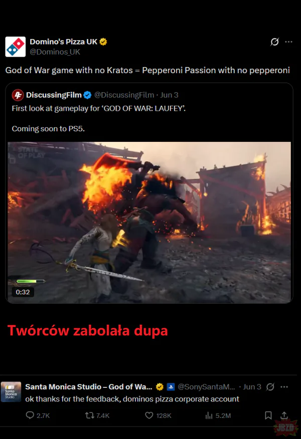 Kiedy nawet pizzeria jedzie po twojej grze...