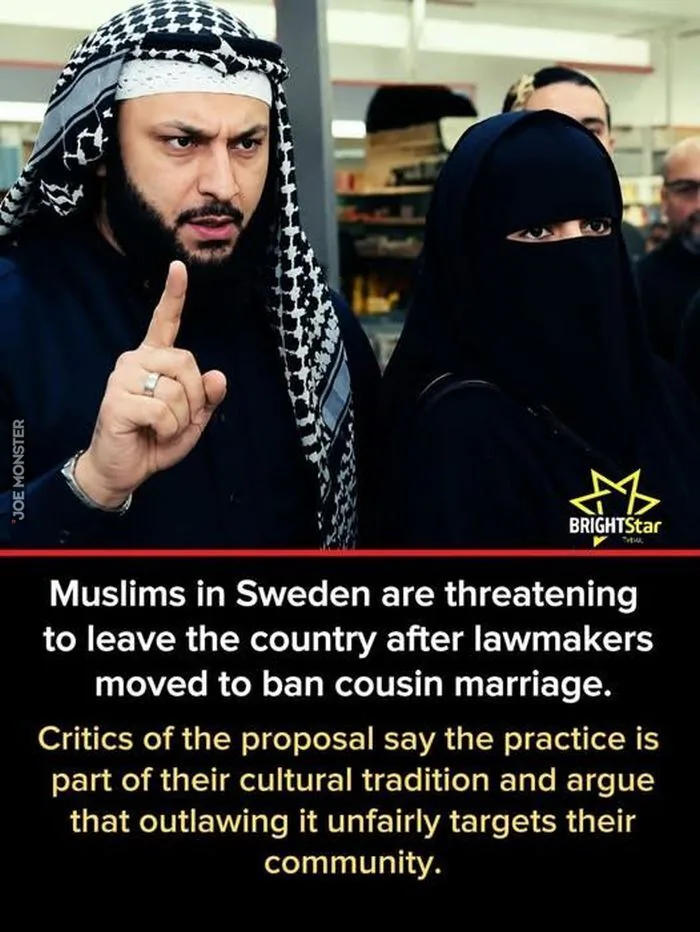 Muslims in Sweden are threatening to leave the country after lawmakers moved to ban cousin marriage. Critics of the proposal say the practice is part of their cultural tradition and argue that outlawing it unfairly targets their community. BRIGHTStar.
BRI