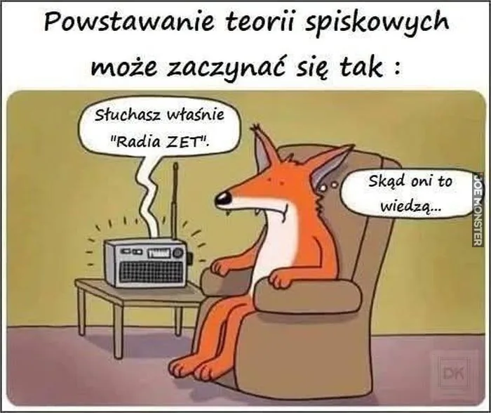Powstawanie teorii spiskowych może zaczynać się tak: Słuchasz właśnie "Radia ZET". Skąd oni to wiedzą...
