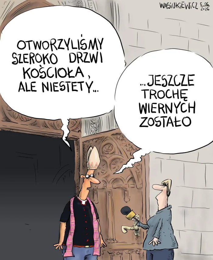OTWORZYLIŚMY SZEROKO DRZWI KOŚCIOŁA, ALE NIESTETY... JESZCZE TROCHĘ WIERNYCH ZOSTALO