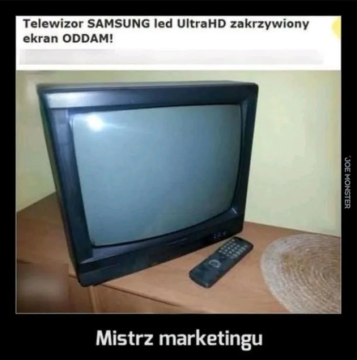 Telewizor SAMSUNG led UltraHD zakrzywiony ekran ODDAM!
Mistrz marketingu