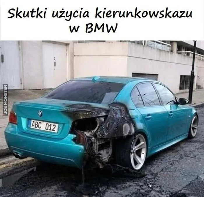 Skutki użycia kierunkowskazu w BMW