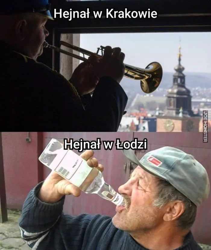 Hejnał w Krakowie Hejnał w Łodzi