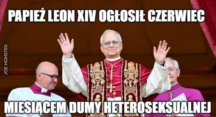 PAPIEŻ LEON XIV OGŁOSIŁ CZERWIEC MIESIĄCEM DUMY HETEROSEKSUALNEJ