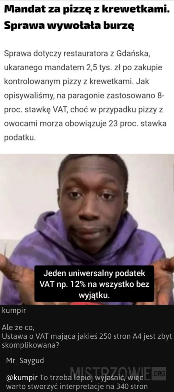 Chciał płacić niższy podatek, więc... –
