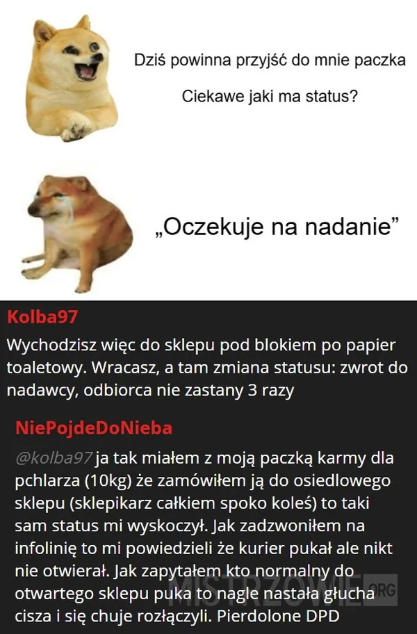 Kiedy wracasz na spokojnie z... –