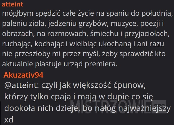 Mógłbym spędzić całe... –>