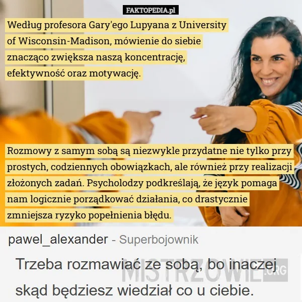 Mówienie do siebie –