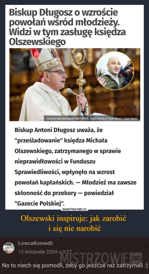 Wzrost powołań –>